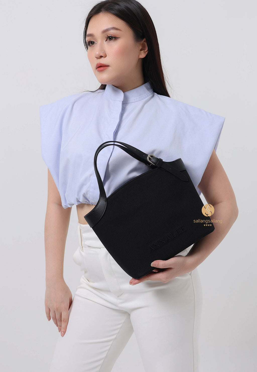 Aileen Canvas Bag L / Black