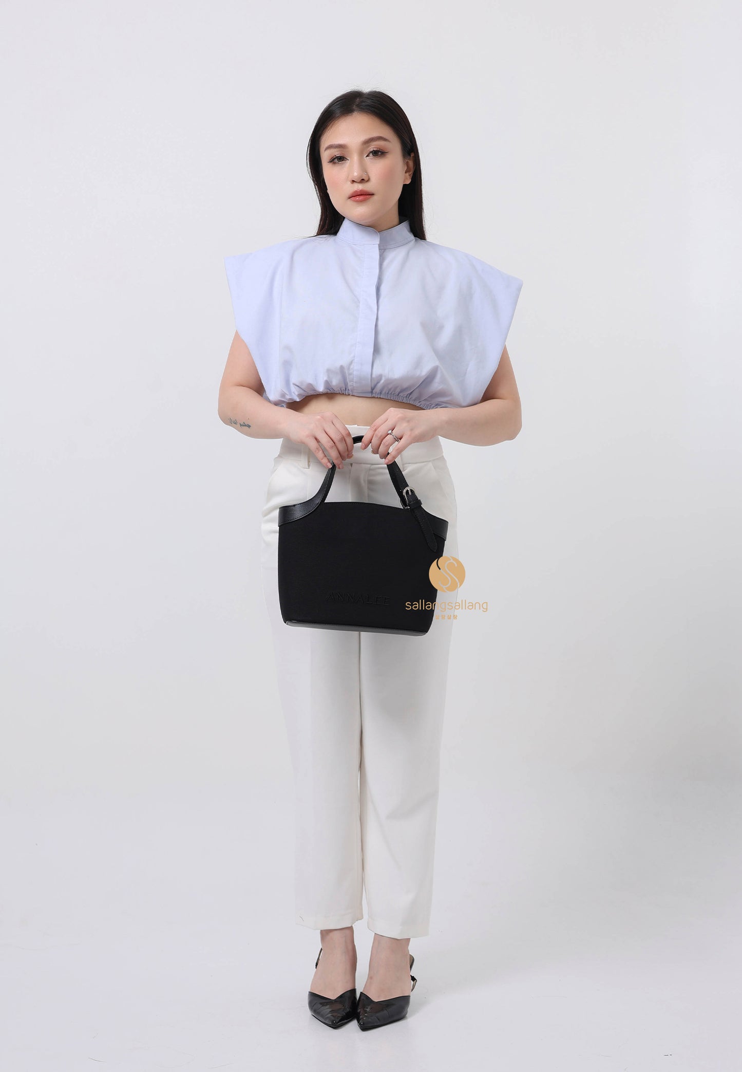 Aileen Canvas Bag L / Black