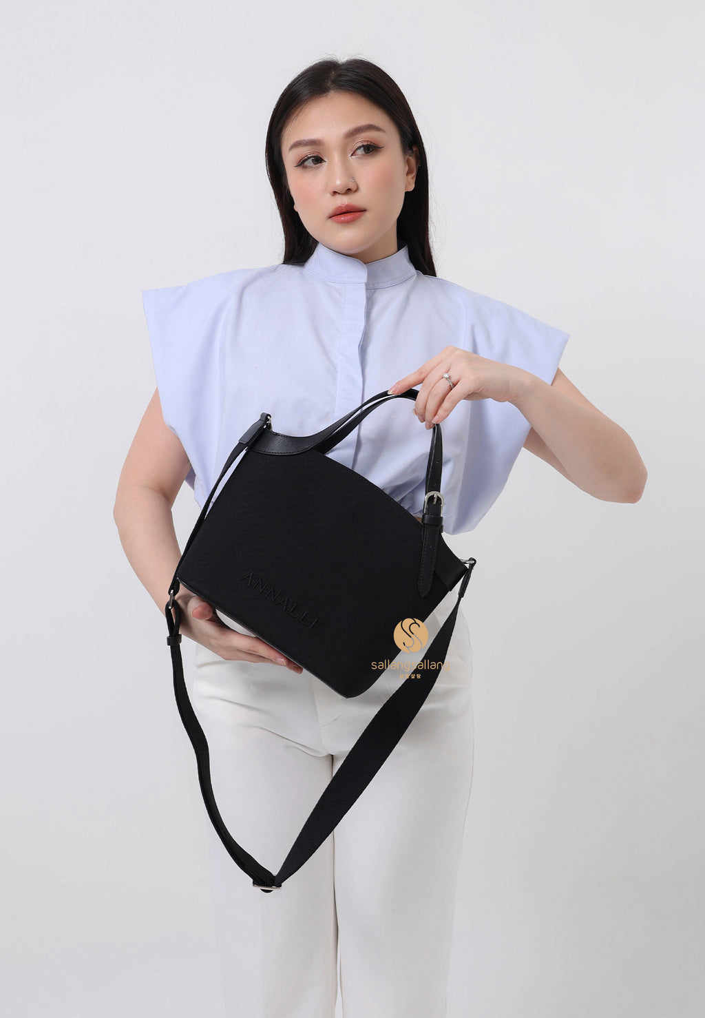 Aileen Canvas Bag L / Black