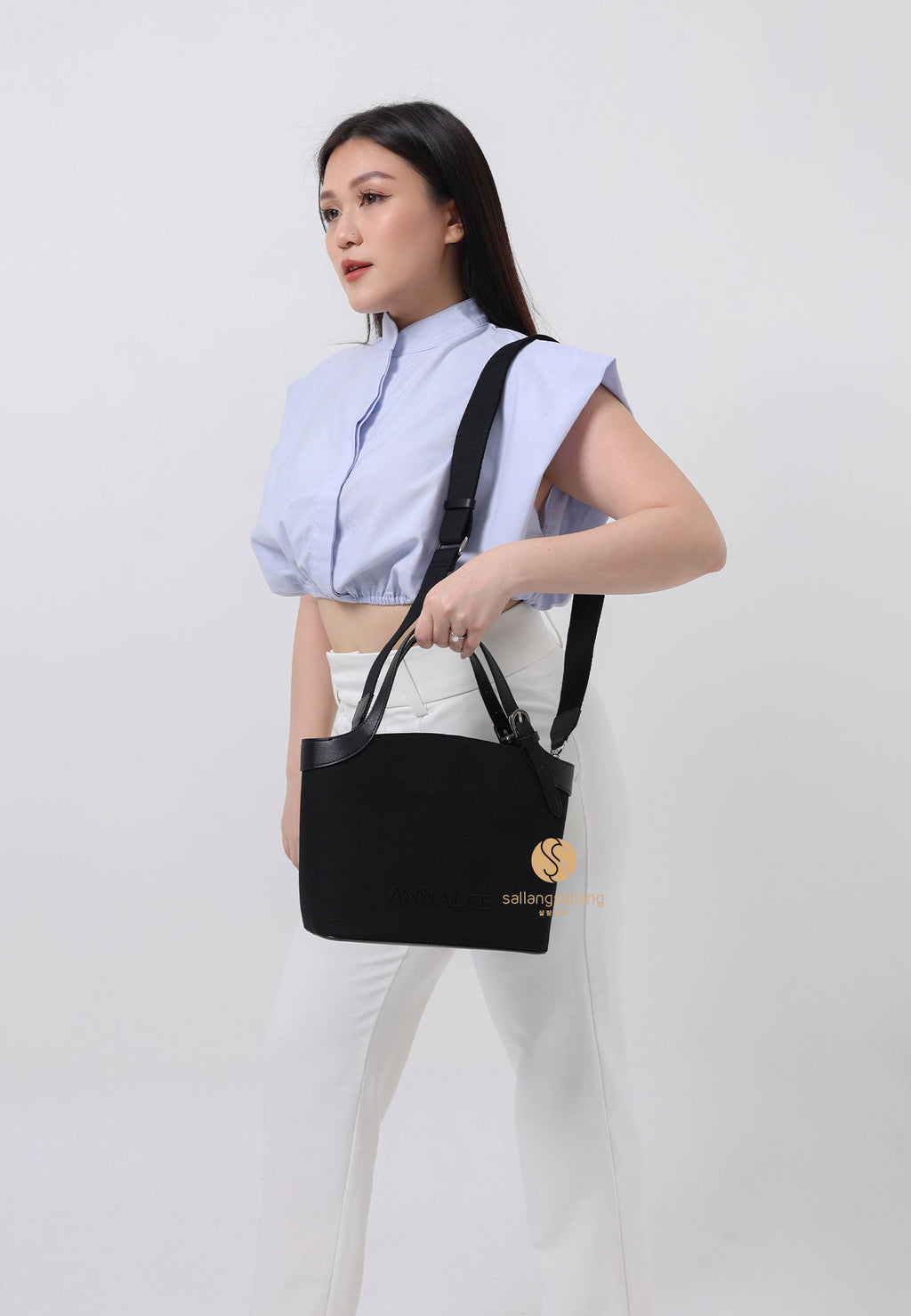 Aileen Canvas Bag L / Black