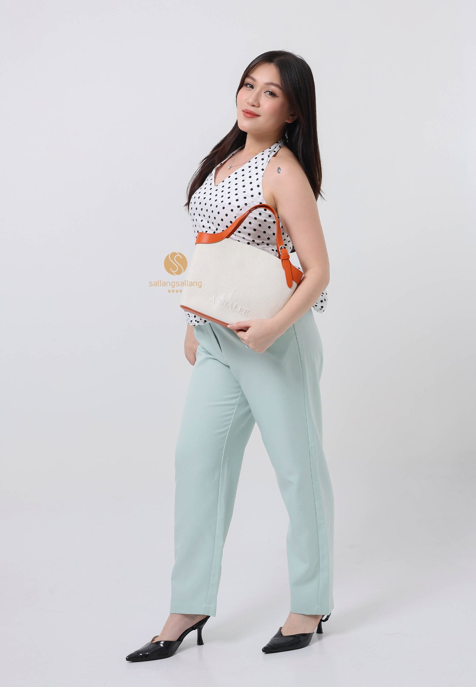 Aileen Canvas Bag L / Brown