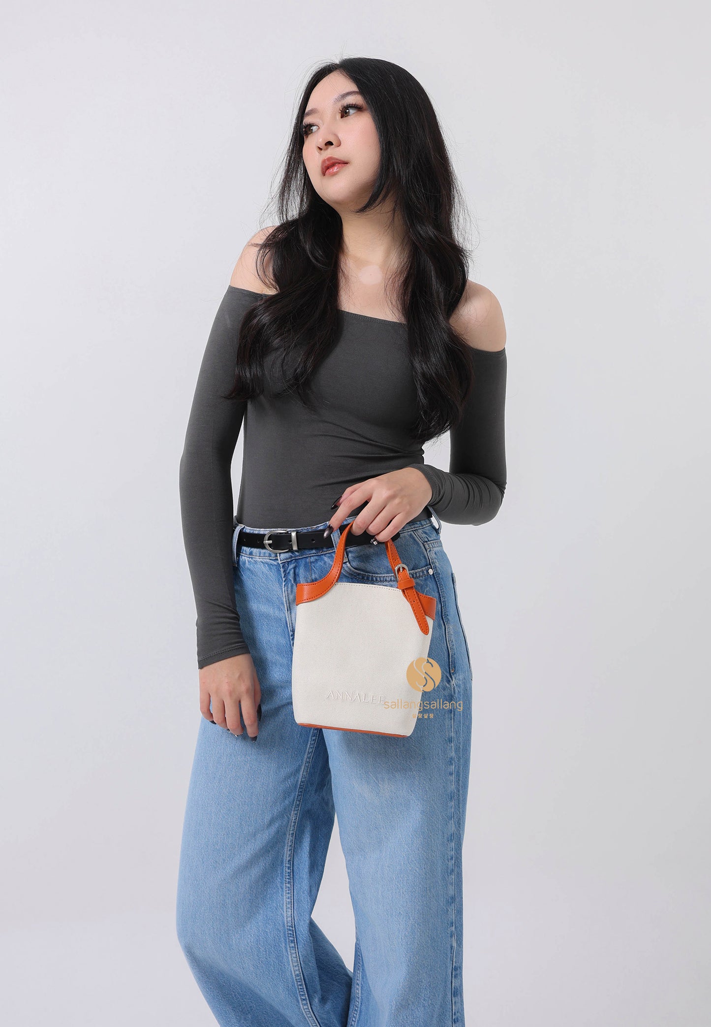 Aileen Canvas Bag S / Brown