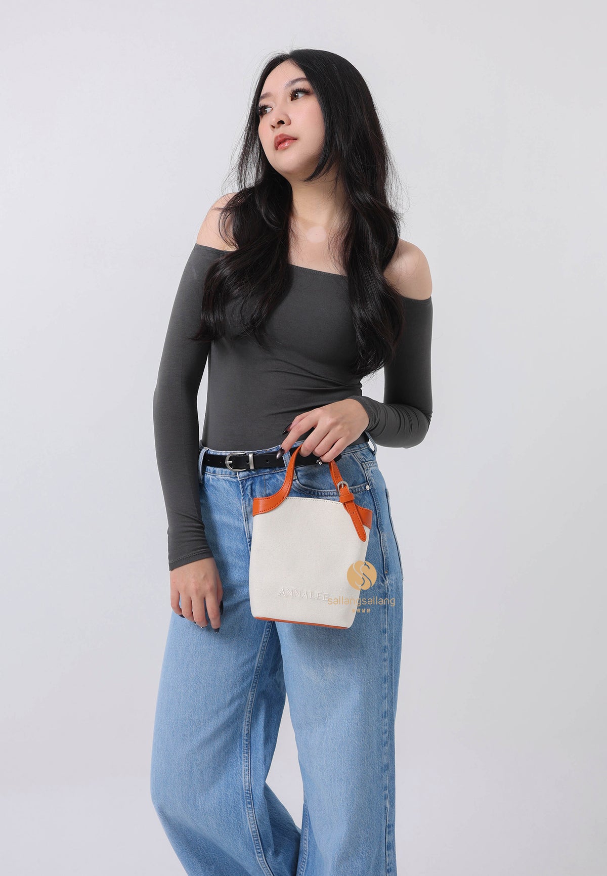 Aileen Canvas Bag S / Brown