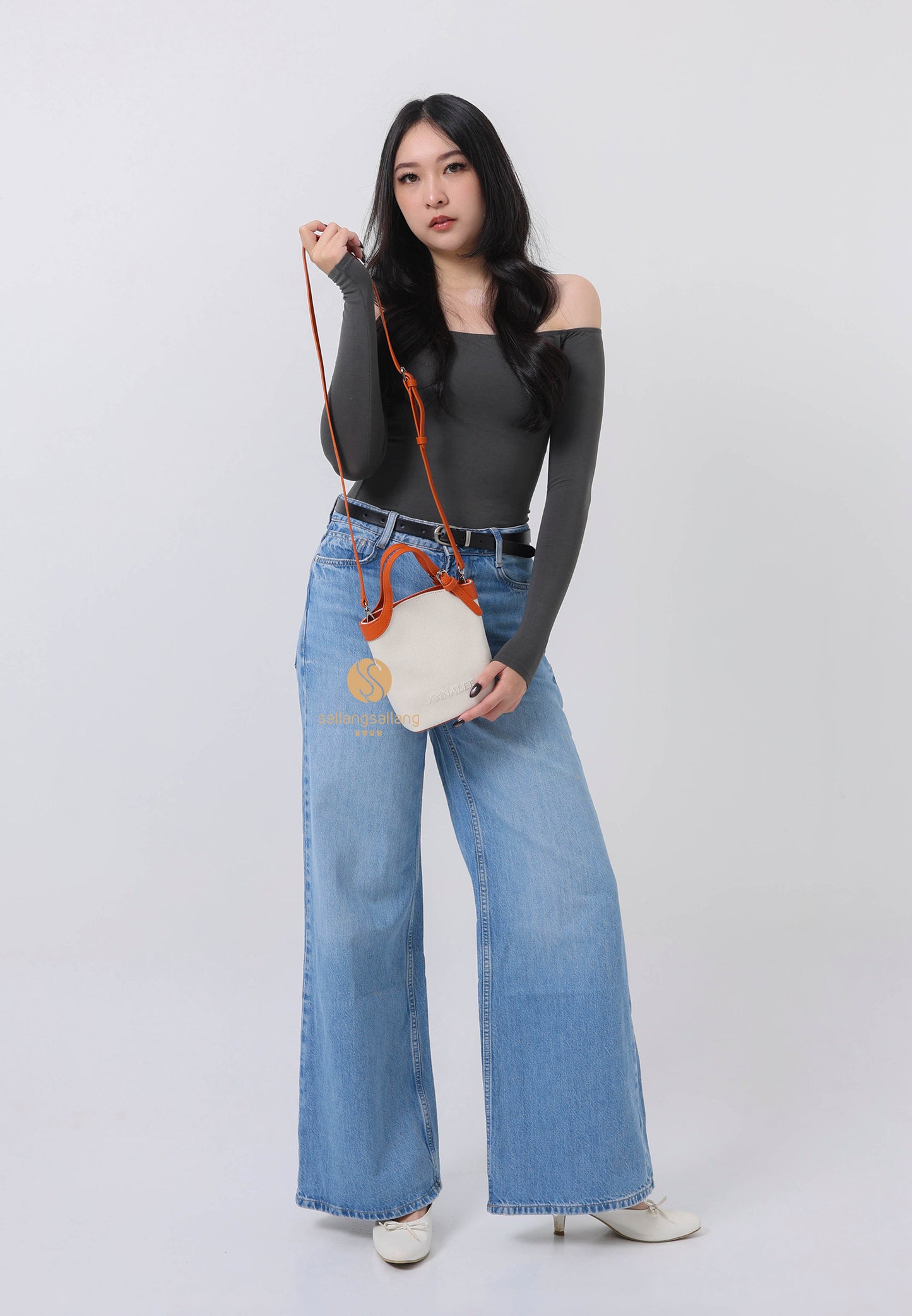 Aileen Canvas Bag S / Brown