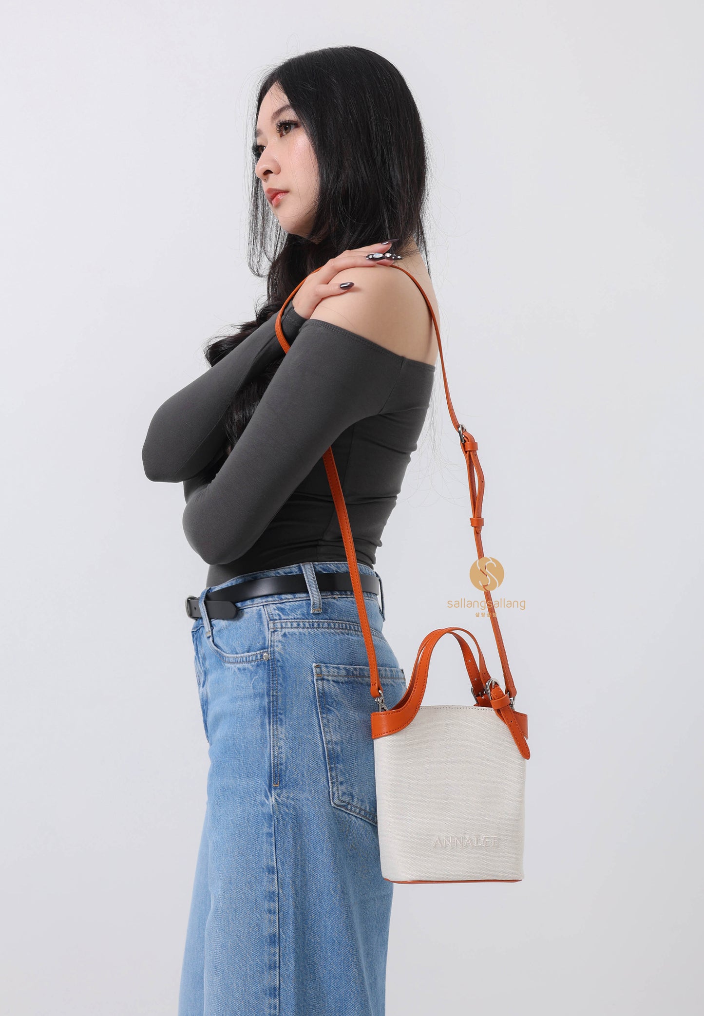 Aileen Canvas Bag S / Brown