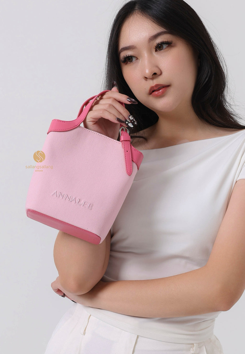 Aileen Canvas Bag S / Pink