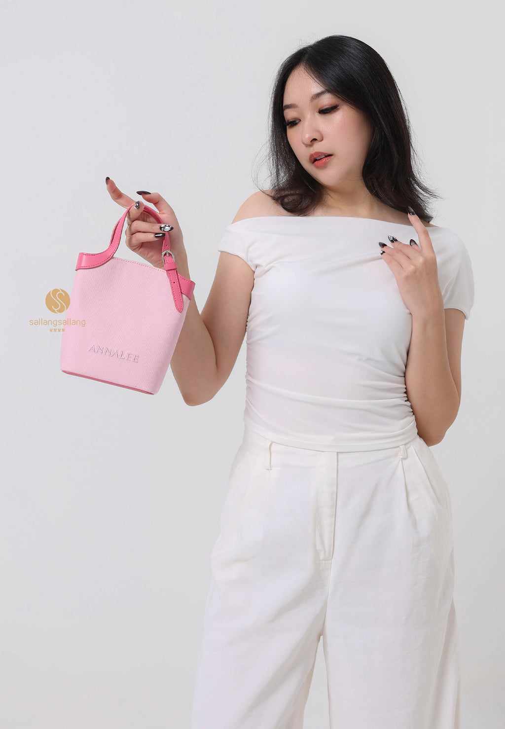 Aileen Canvas Bag S / Pink