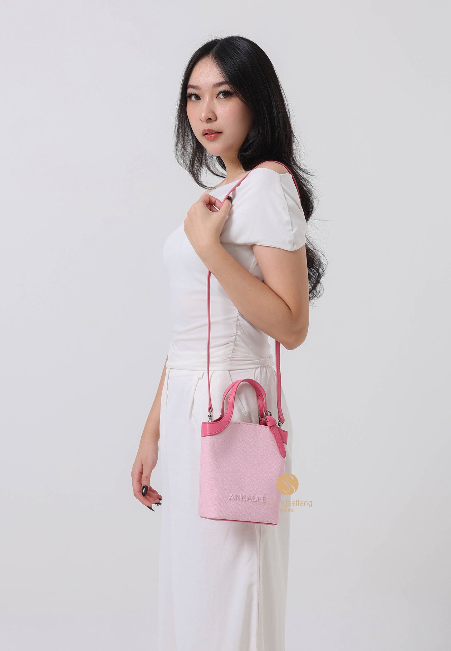 Aileen Canvas Bag S / Pink