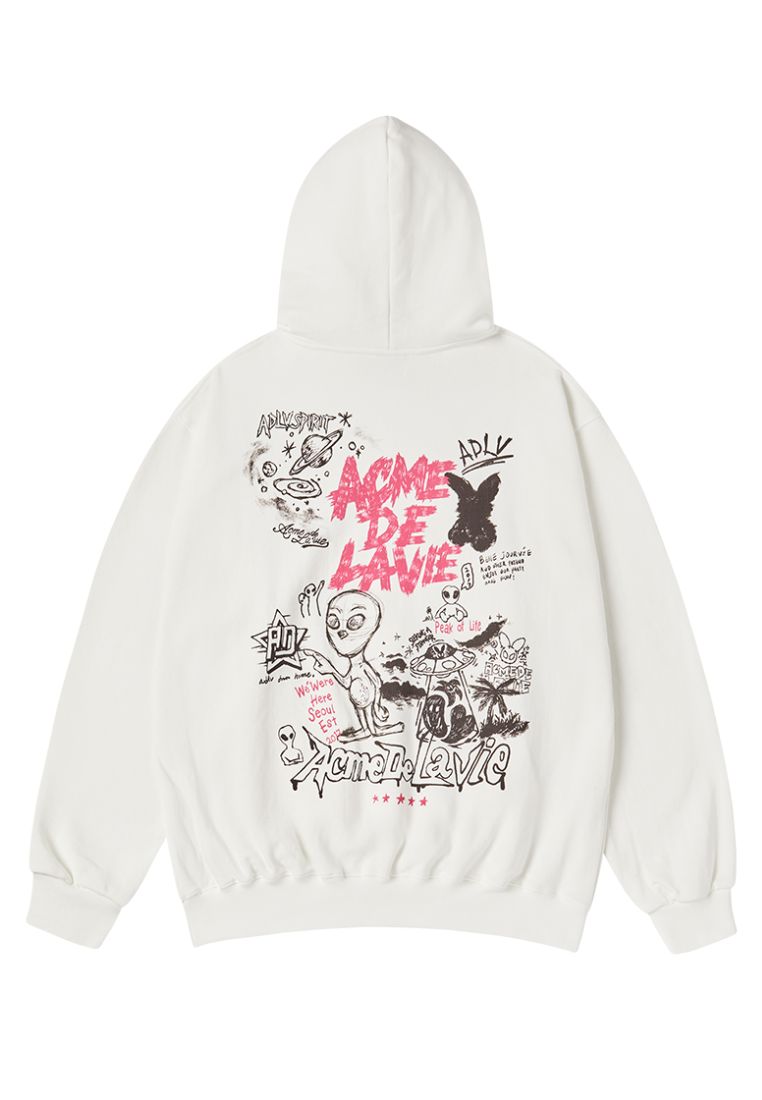 Alien Universe Hoodie Cream