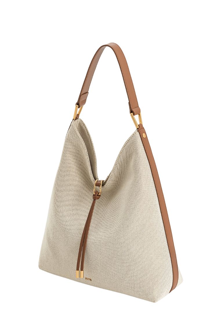 Aria Shoulder Bag - Brown Canvas