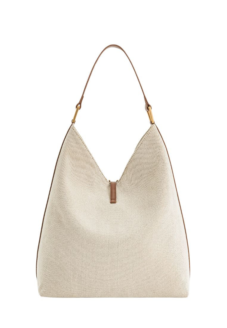 Aria Shoulder Bag - Brown Canvas