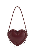 Arlene Heart Shaped Bag - Claret