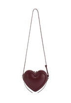 Arlene Heart Shaped Bag - Claret