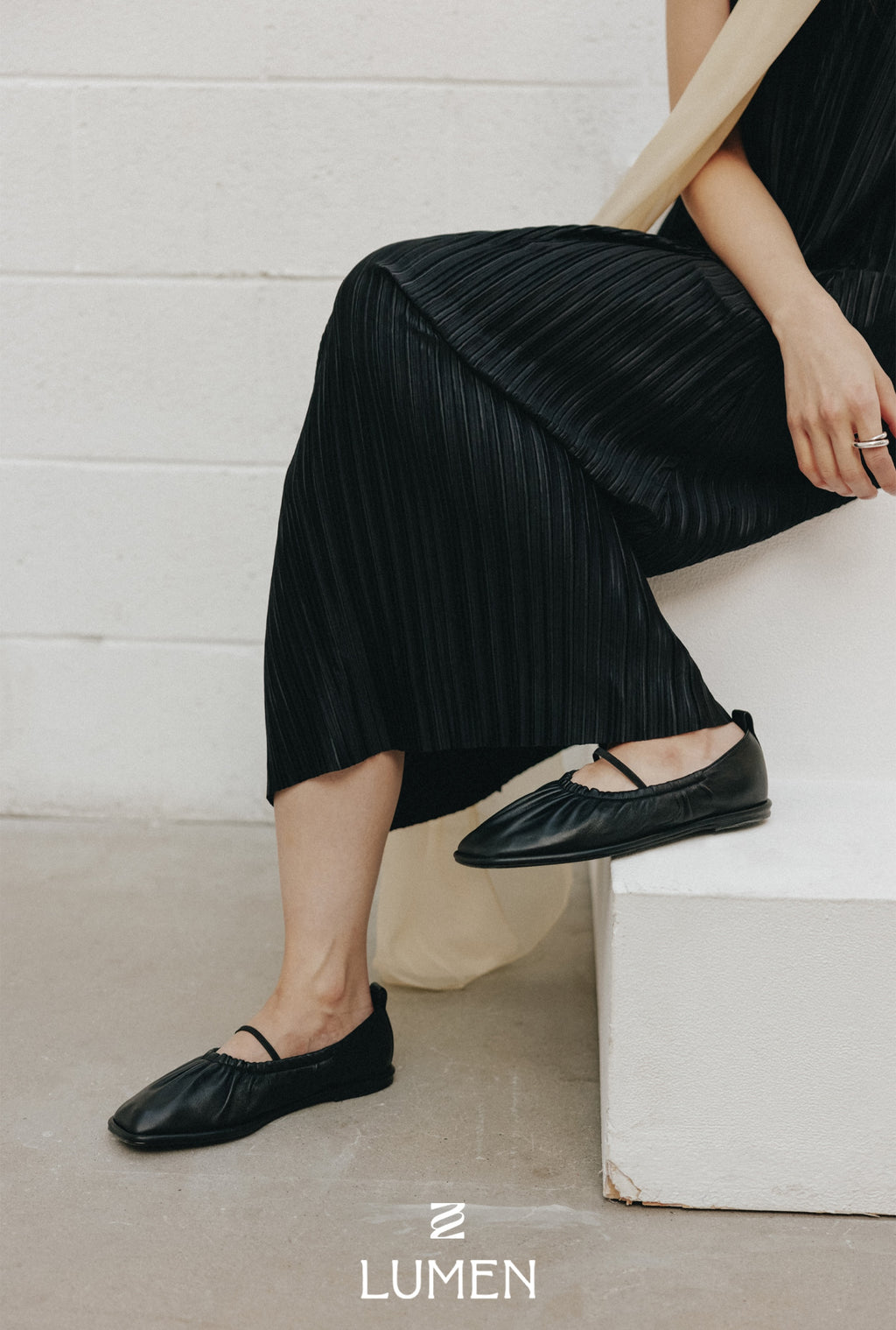 BALLET FLAT soft black