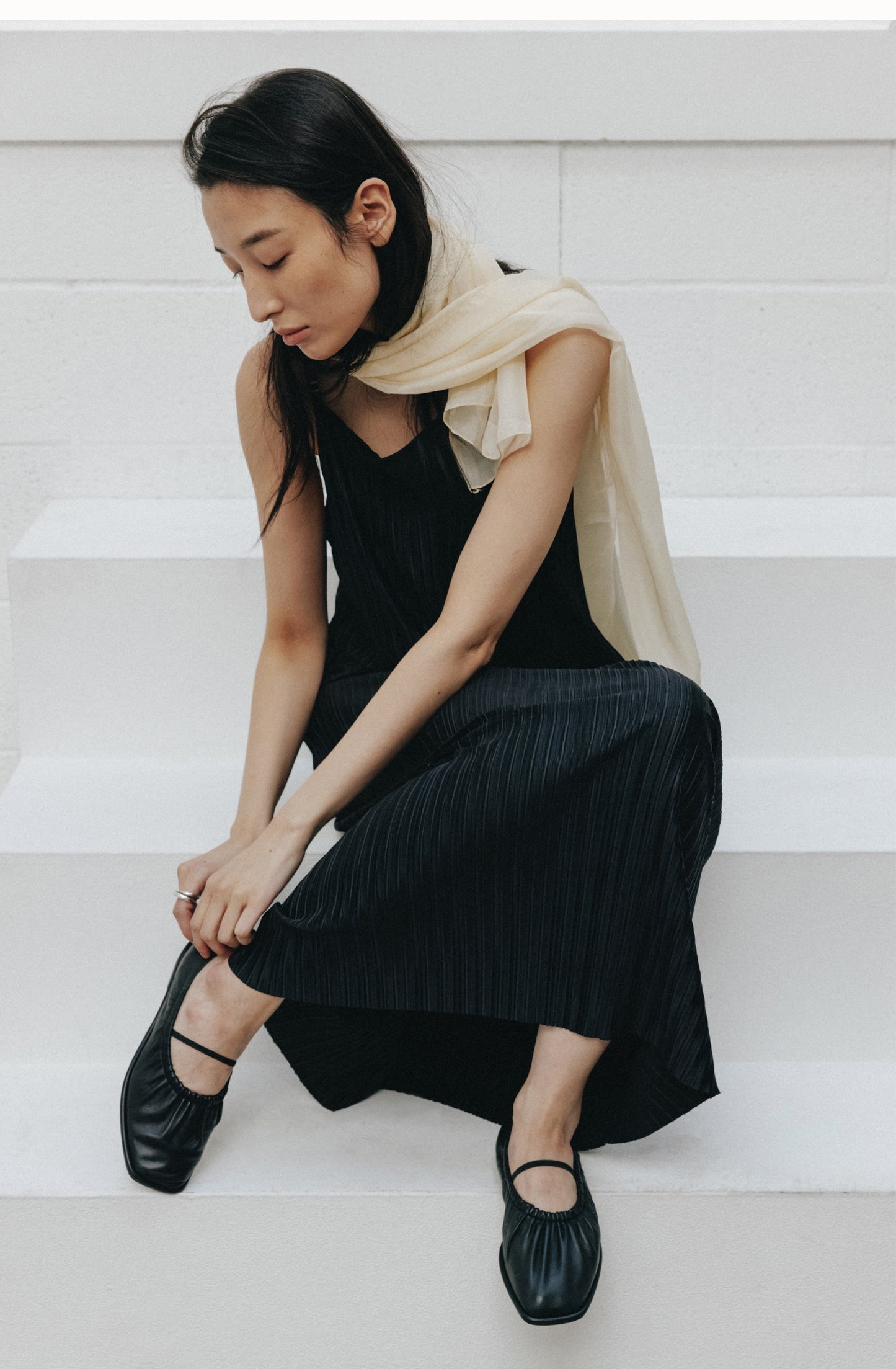 BALLET FLAT soft black