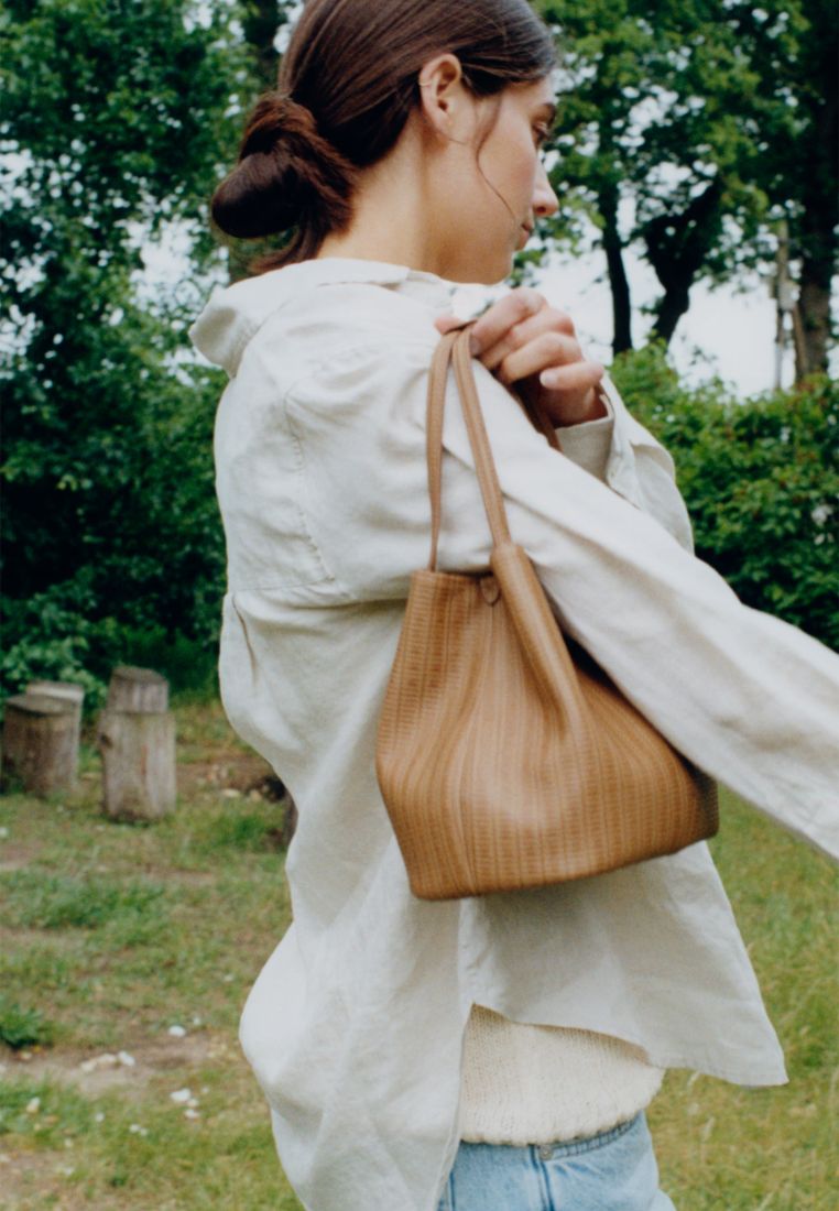 BON BALLON BAG embo camel