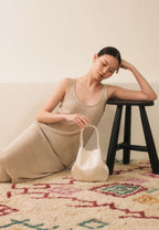BON BALLON BAG silk ivory