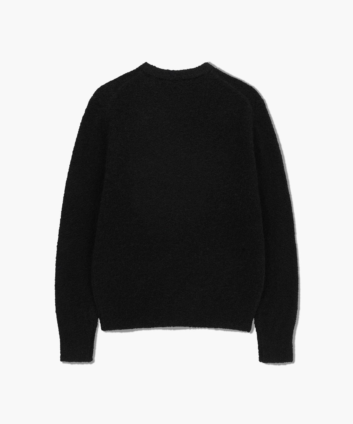 BOUCLE CLASSIC LOGO KNIT PULLOVER black