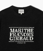 BOUCLE CLASSIC LOGO KNIT PULLOVER black