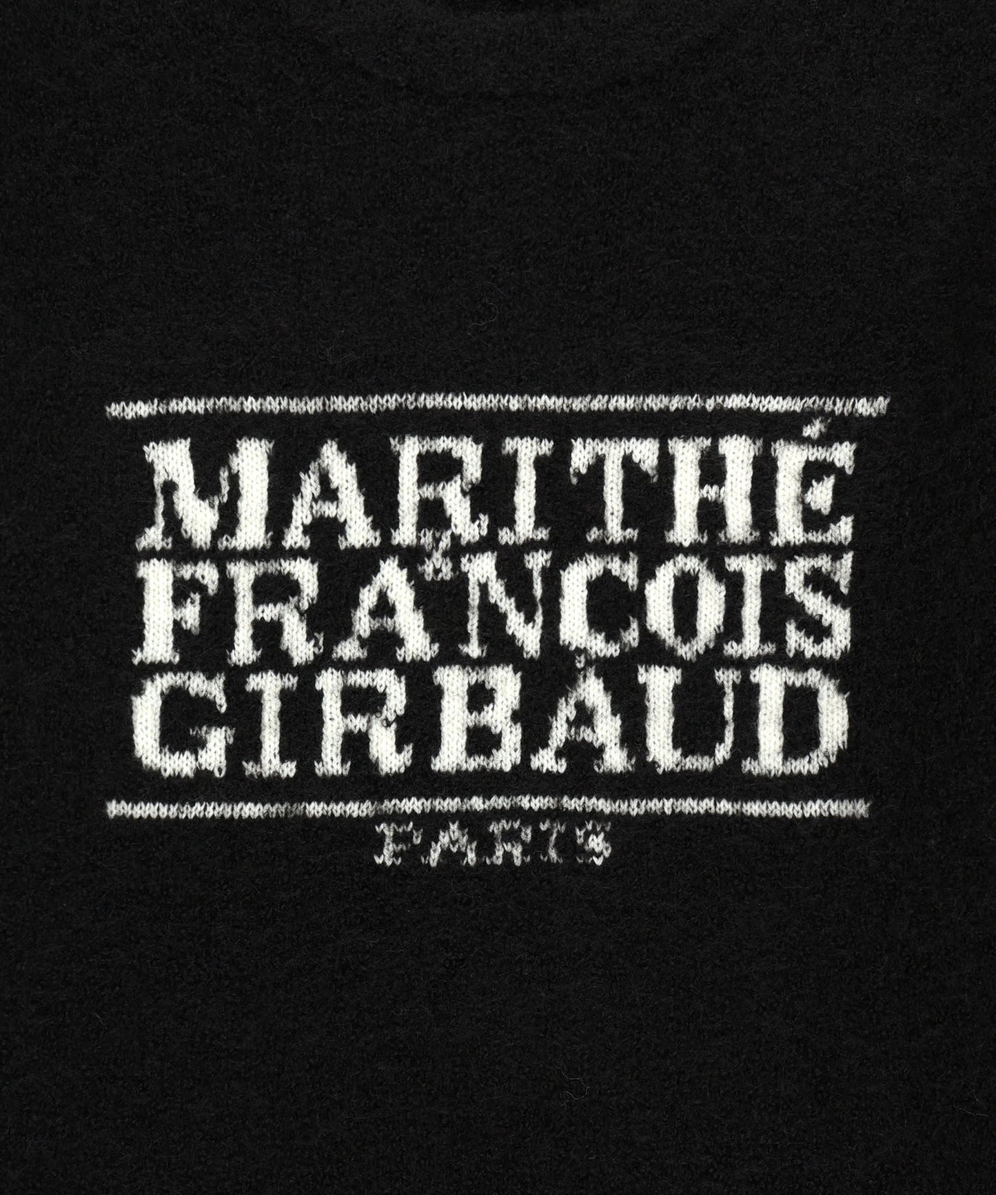 BOUCLE CLASSIC LOGO KNIT PULLOVER black