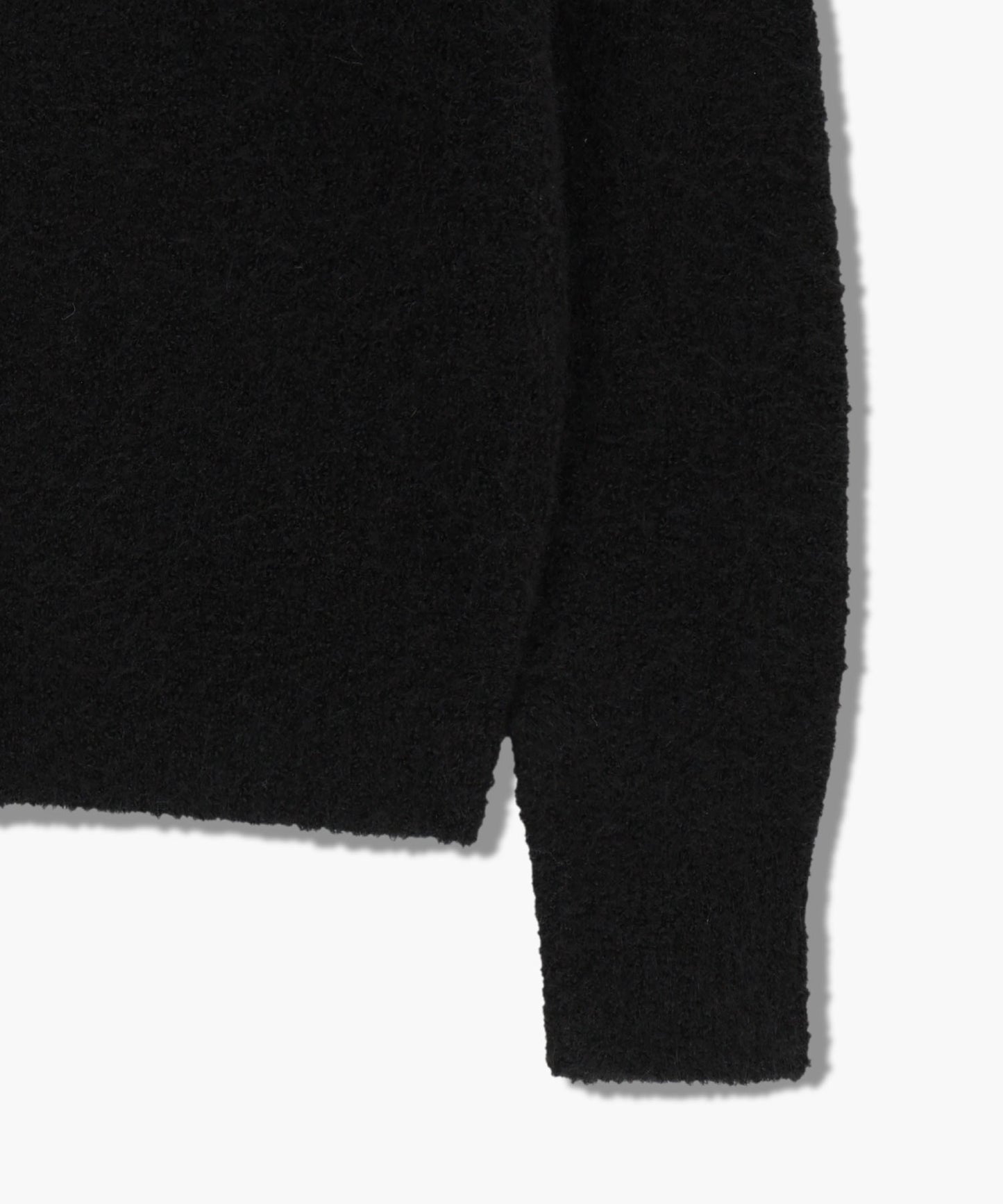 BOUCLE CLASSIC LOGO KNIT PULLOVER black