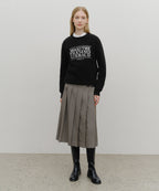 BOUCLE CLASSIC LOGO KNIT PULLOVER black