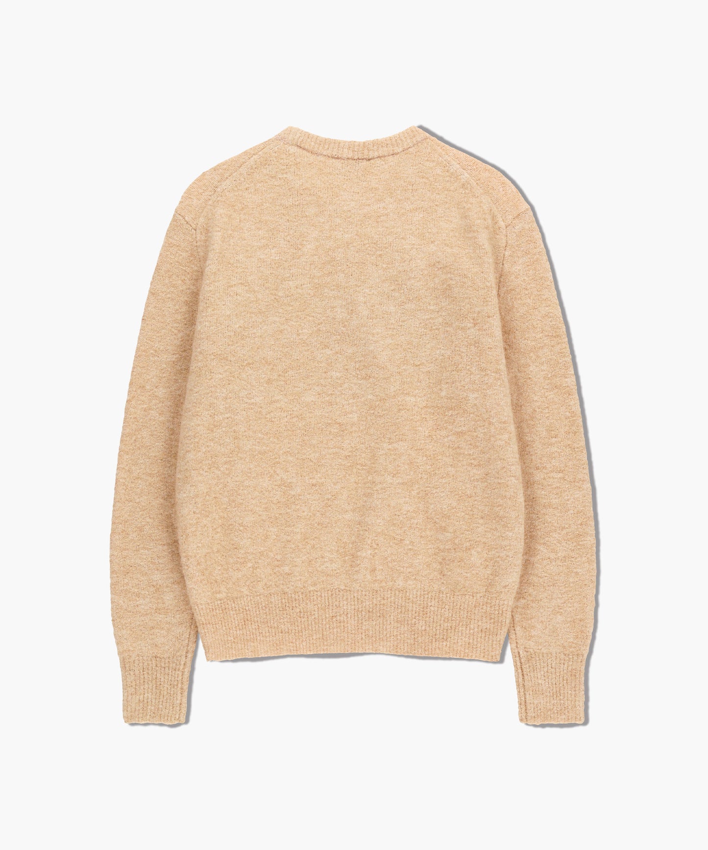 BOUCLE CLASSIC LOGO KNIT PULLOVER ecru