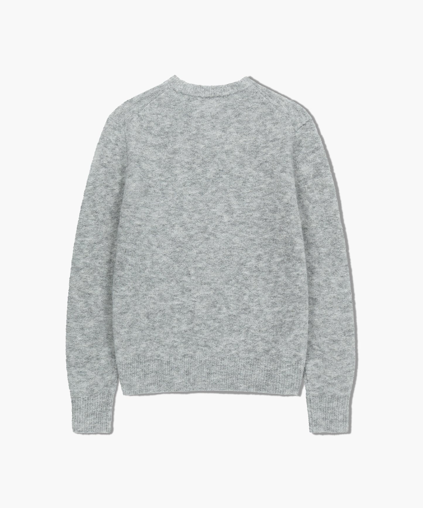 BOUCLE CLASSIC LOGO KNIT PULLOVER light gray
