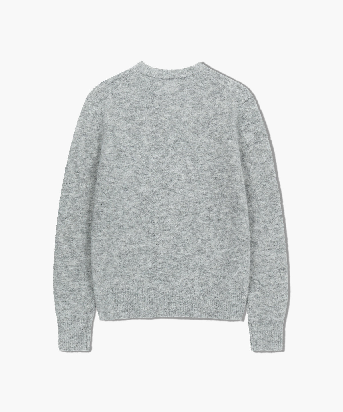 BOUCLE CLASSIC LOGO KNIT PULLOVER light gray