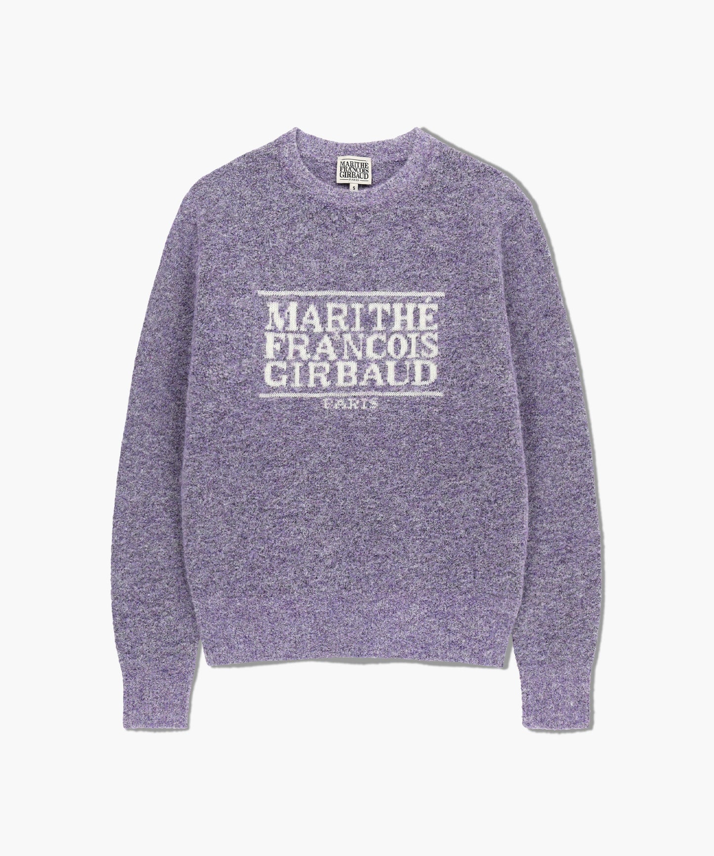 BOUCLE CLASSIC LOGO KNIT PULLOVER light purple