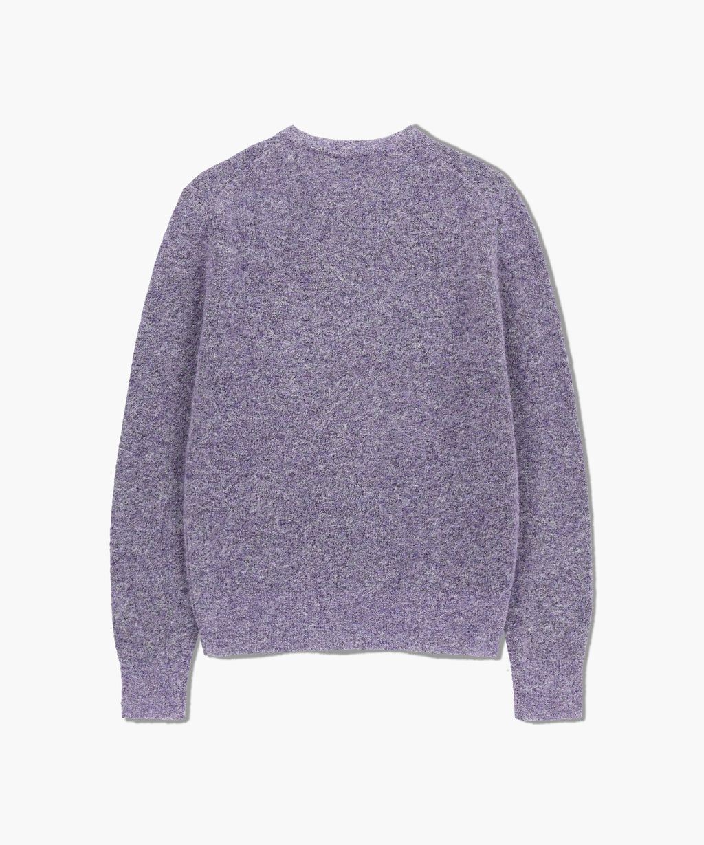 BOUCLE CLASSIC LOGO KNIT PULLOVER light purple