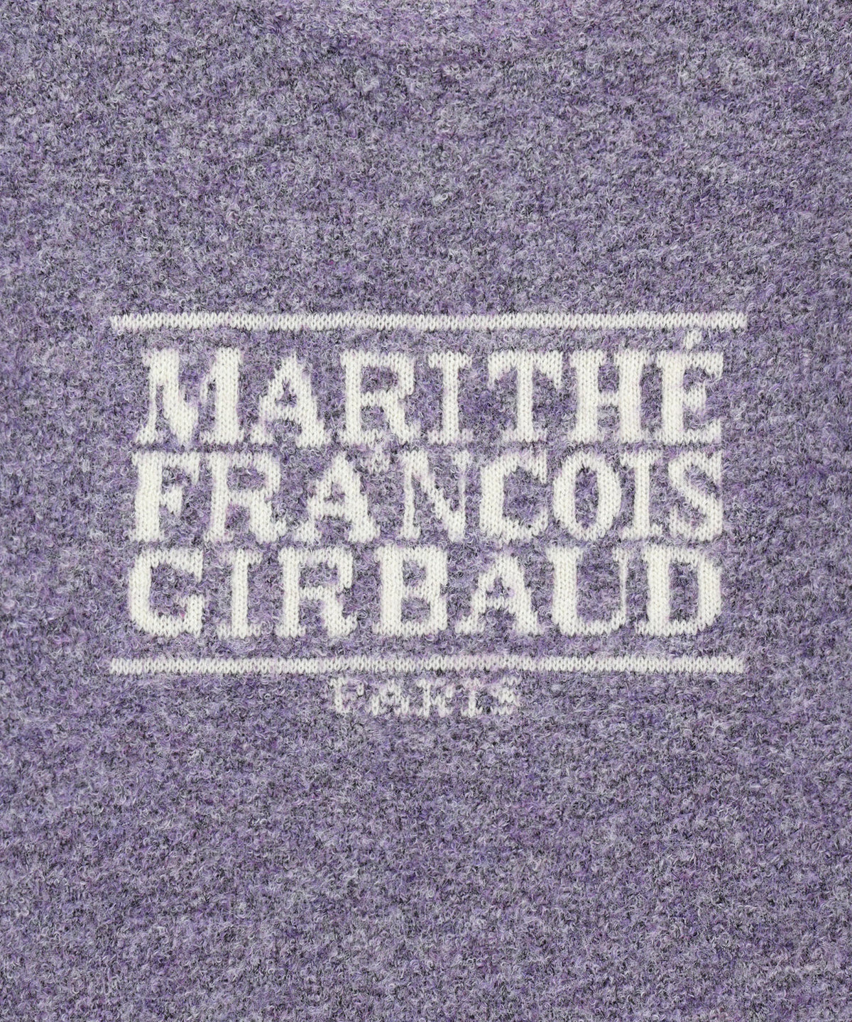 BOUCLE CLASSIC LOGO KNIT PULLOVER light purple