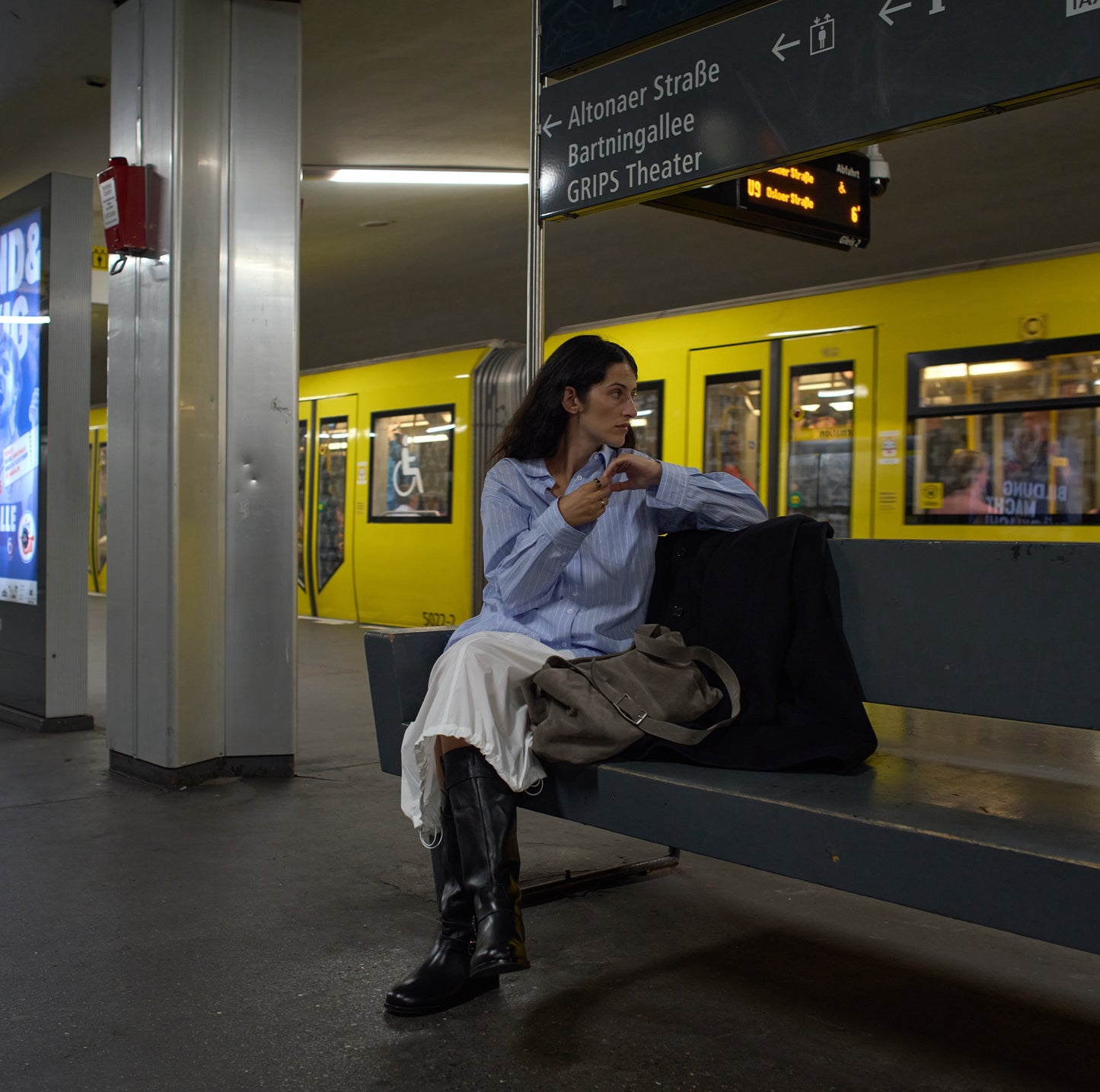 BRISE BAG suede grey