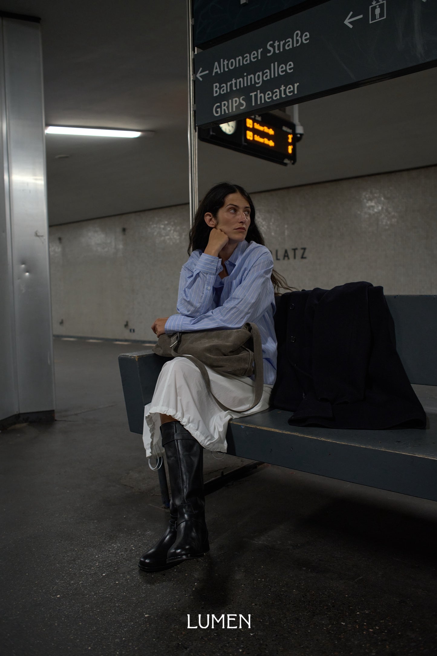 BRISE BAG suede grey