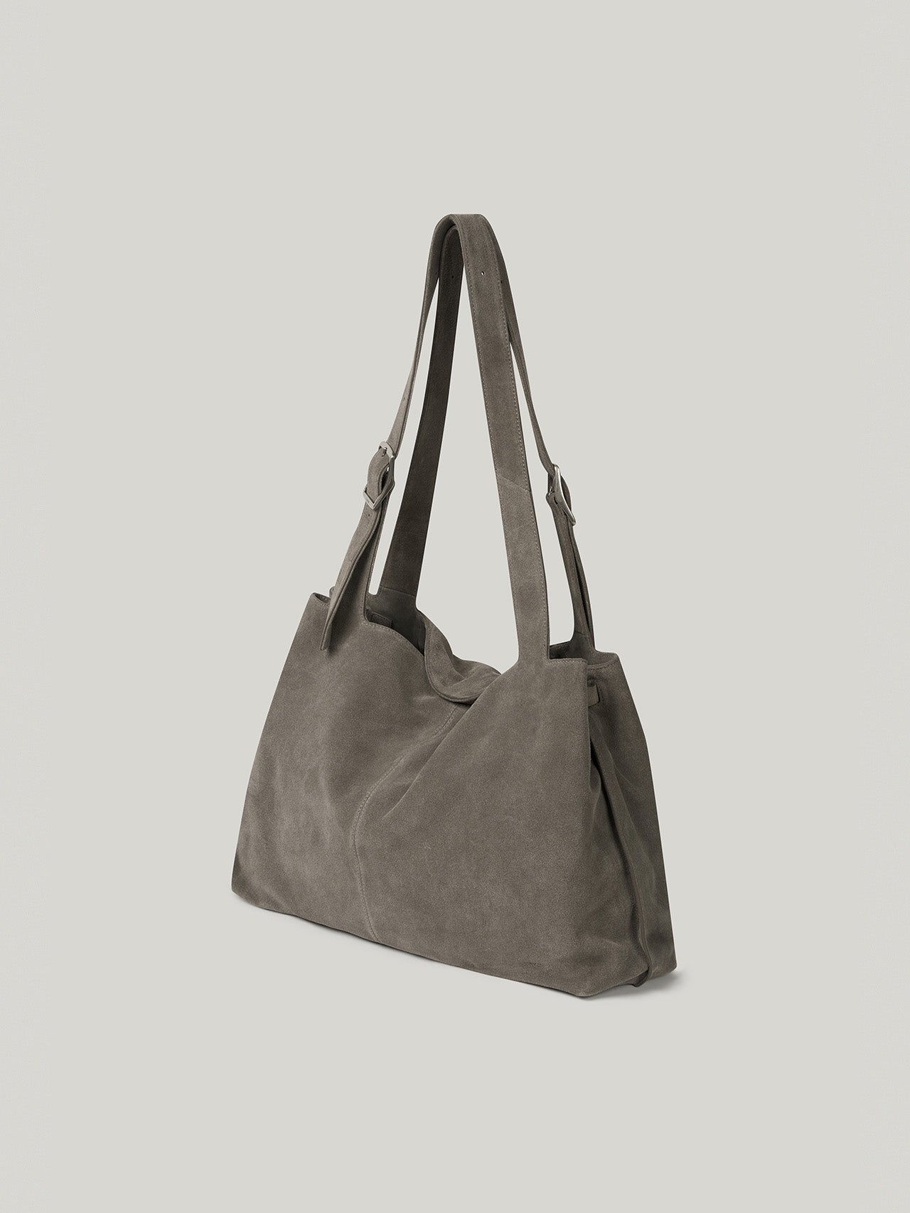 BRISE GRAND BAG suede grey