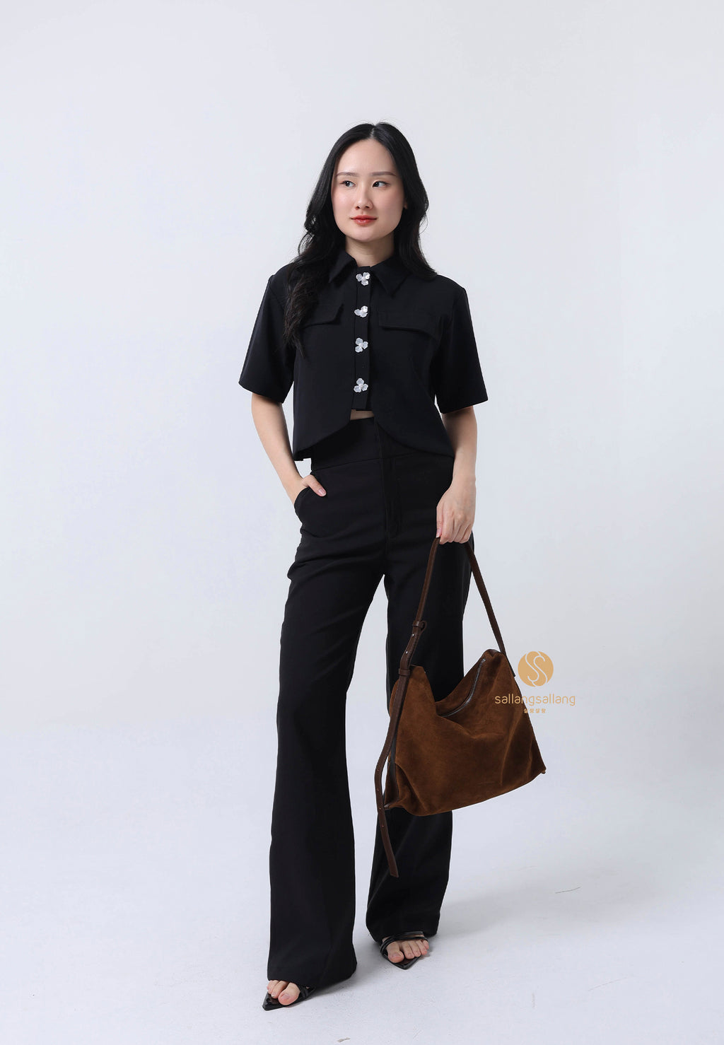 Day Shoulder Suede Brown