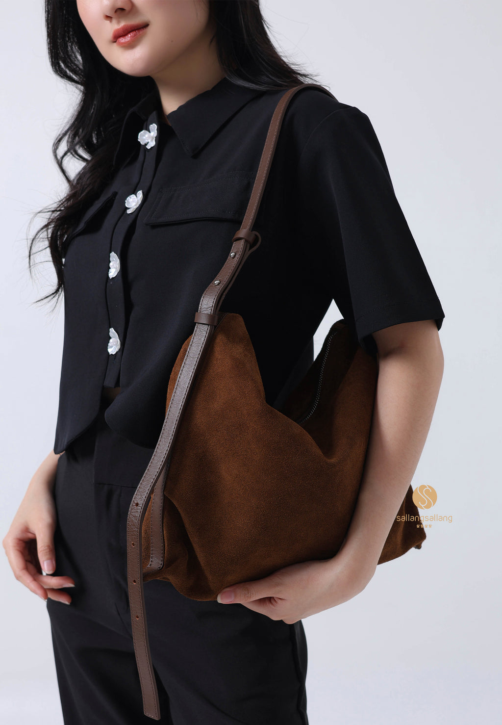 Day Shoulder Suede Brown
