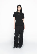 Basic Logo Woman Short Sleeve T-Shirt Black