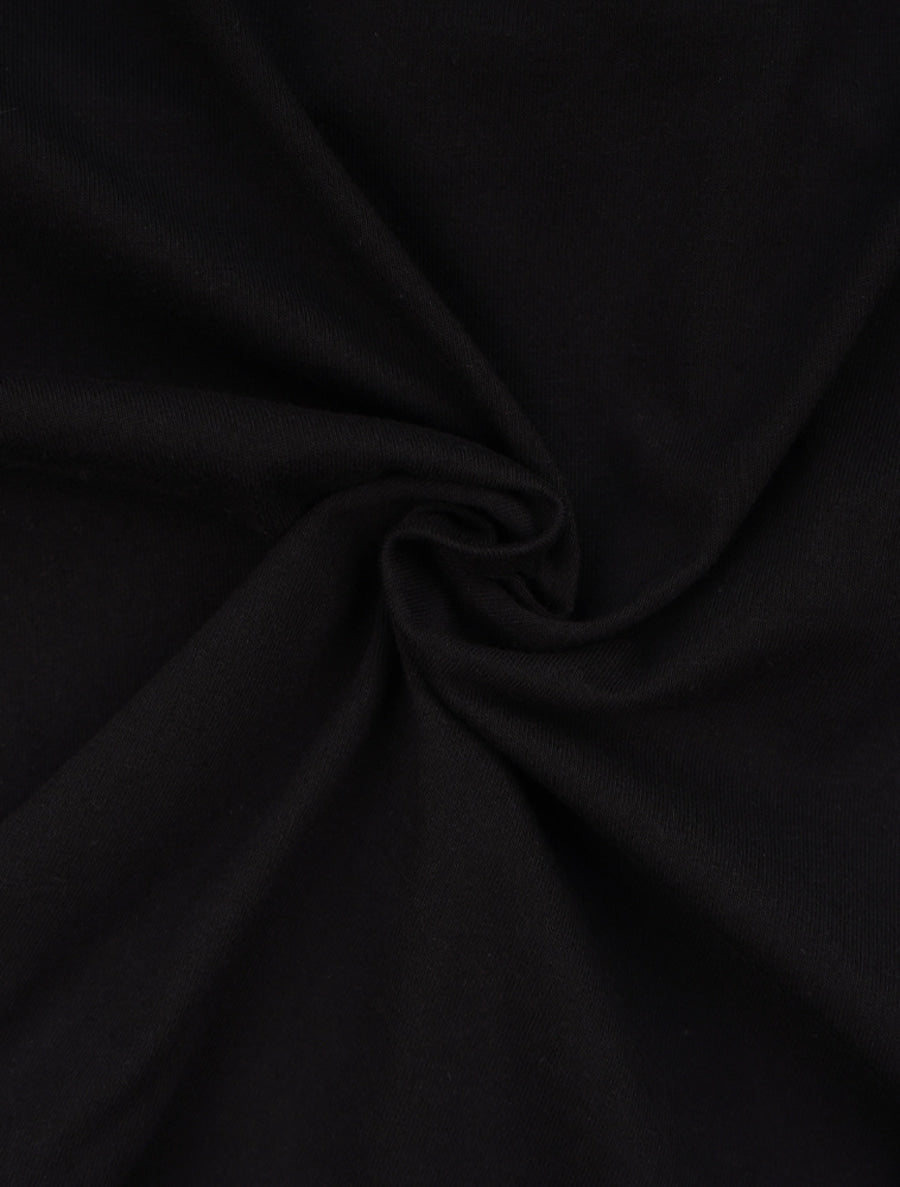 Bear Friends Relax Crop T-Shirt Black Pink