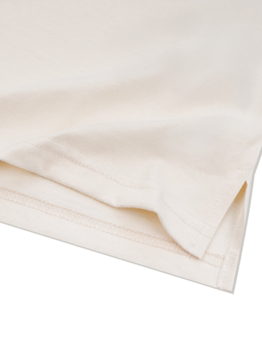 Bear Friends Relax Crop T-Shirt Cream Green