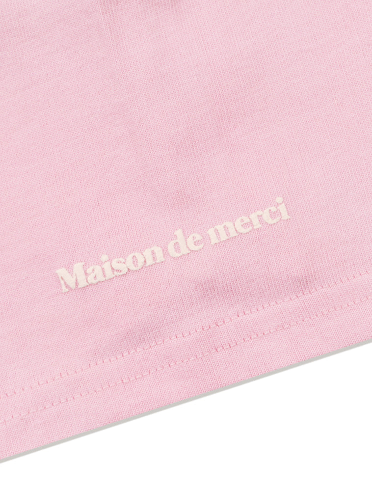 Bear Friends Relax Crop T-Shirt Pink