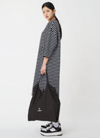 Big Shirring Tote Bag Black
