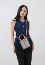 Blake Plaid Mini Shopper Tory Navy Multi