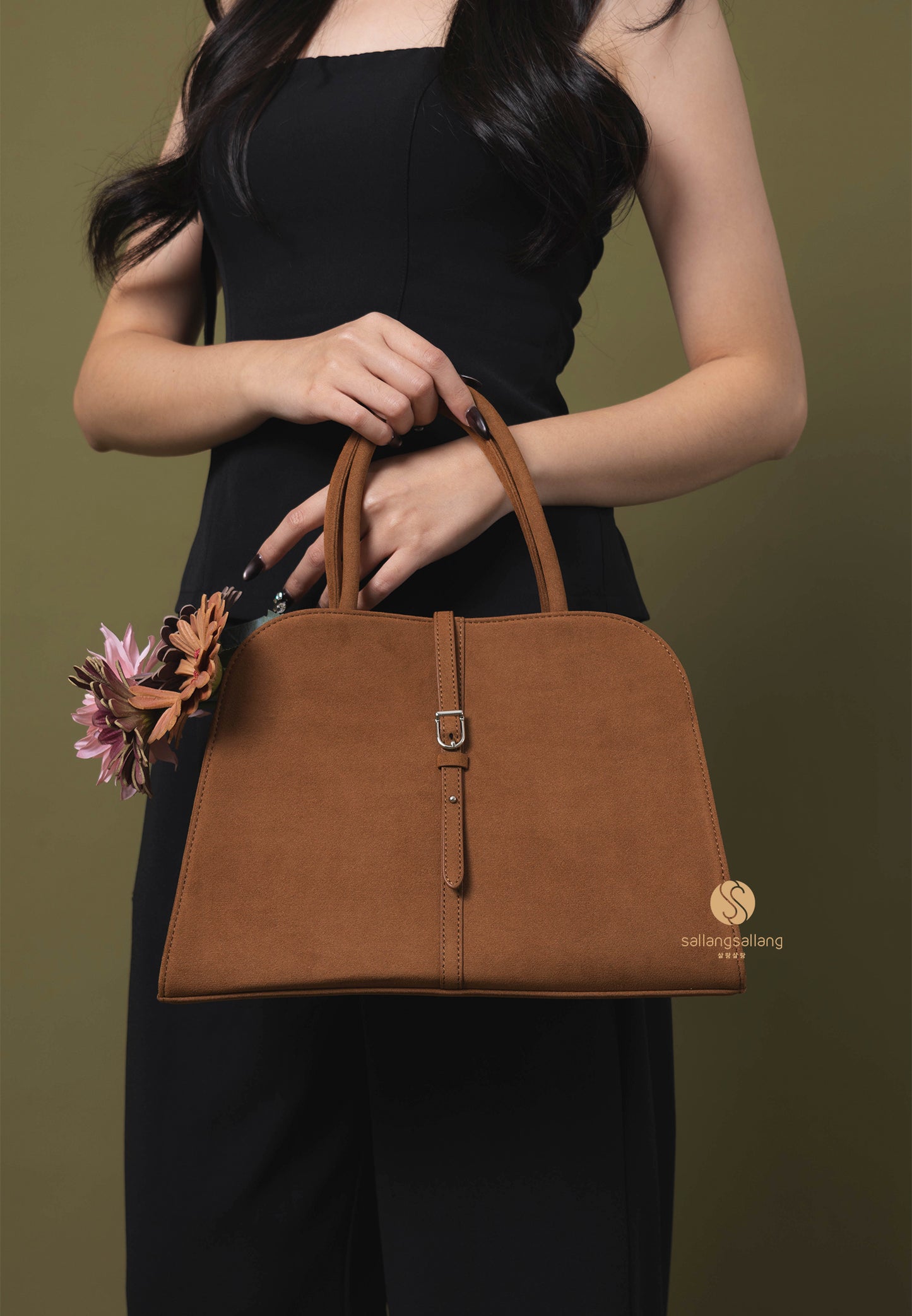 Blanc Medium Suede Camel