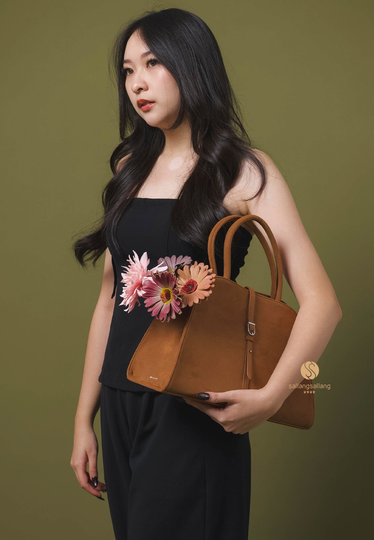 Blanc Medium Suede Camel