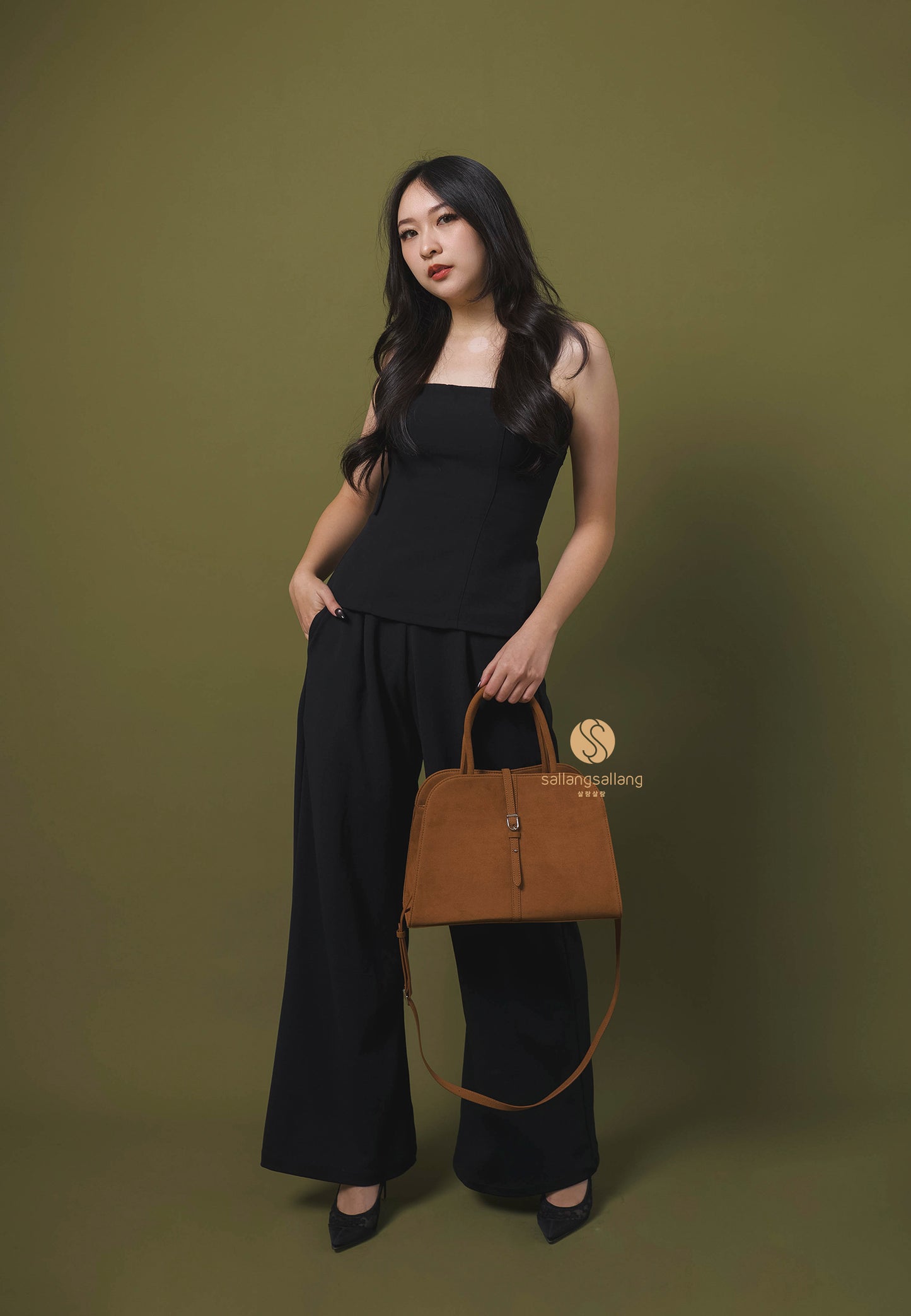 Blanc Medium Suede Camel