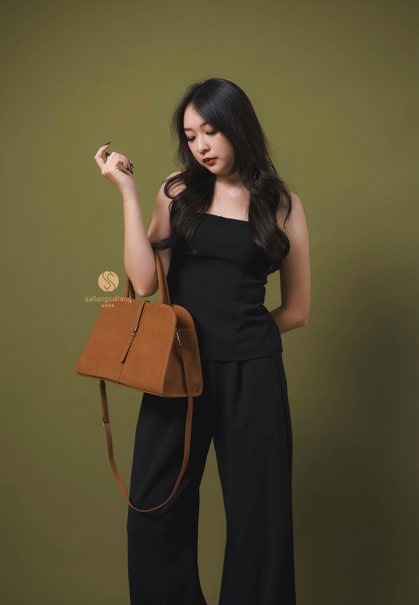 Blanc Medium Suede Camel