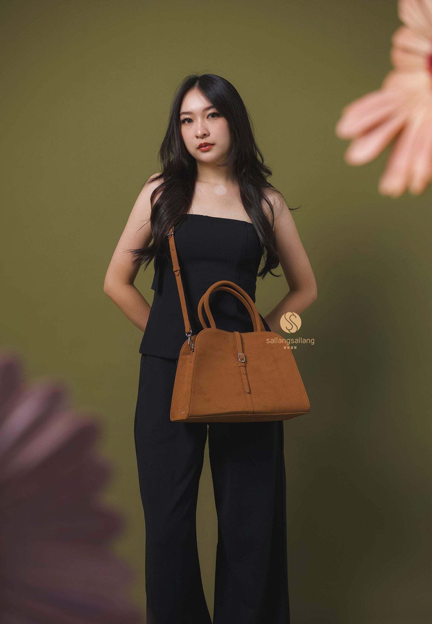 Blanc Medium Suede Camel