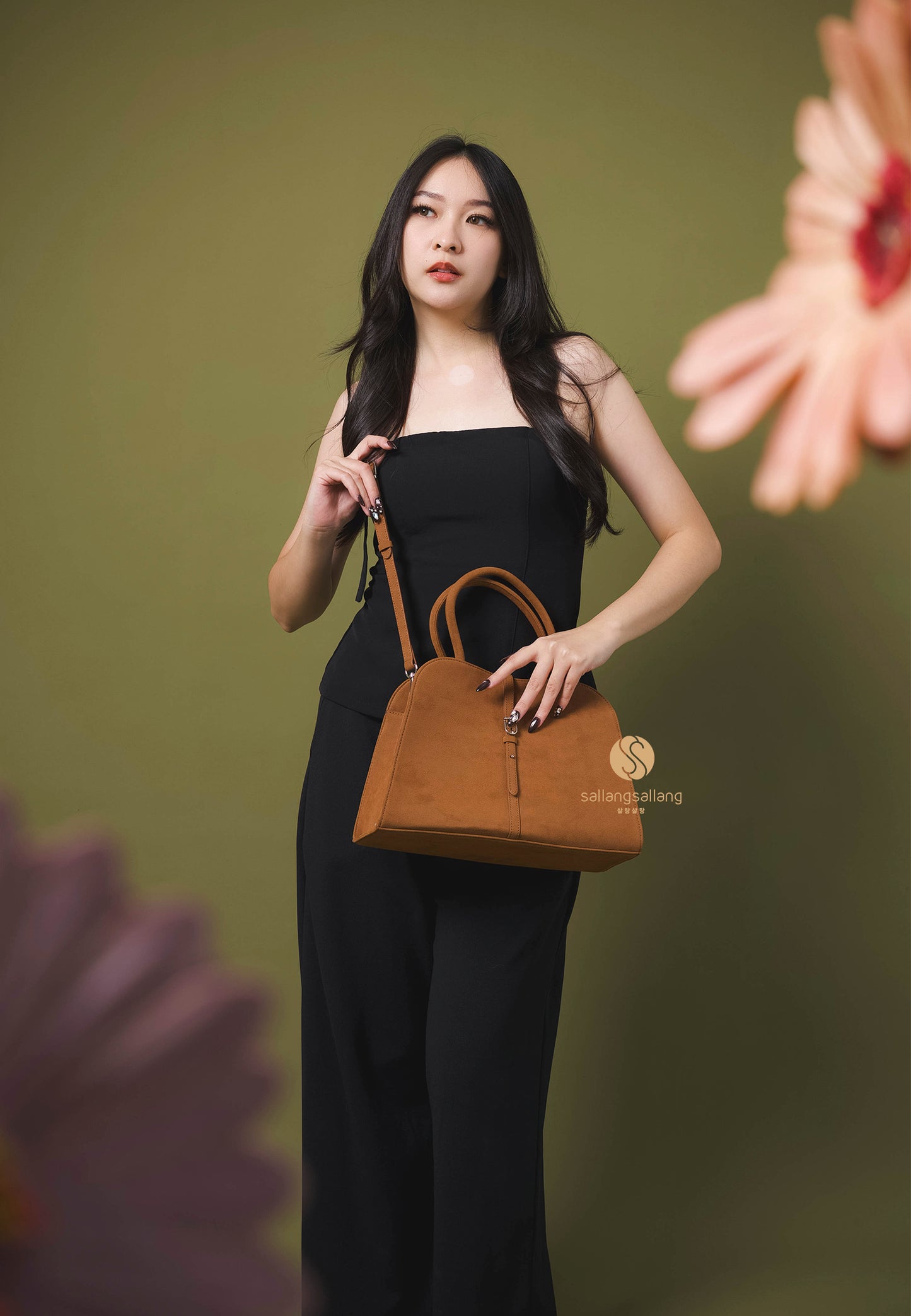 Blanc Medium Suede Camel