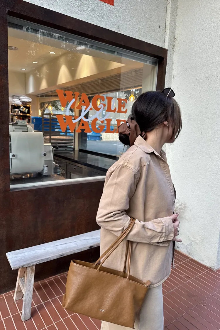 Boat Shopper Washed Light Brown
